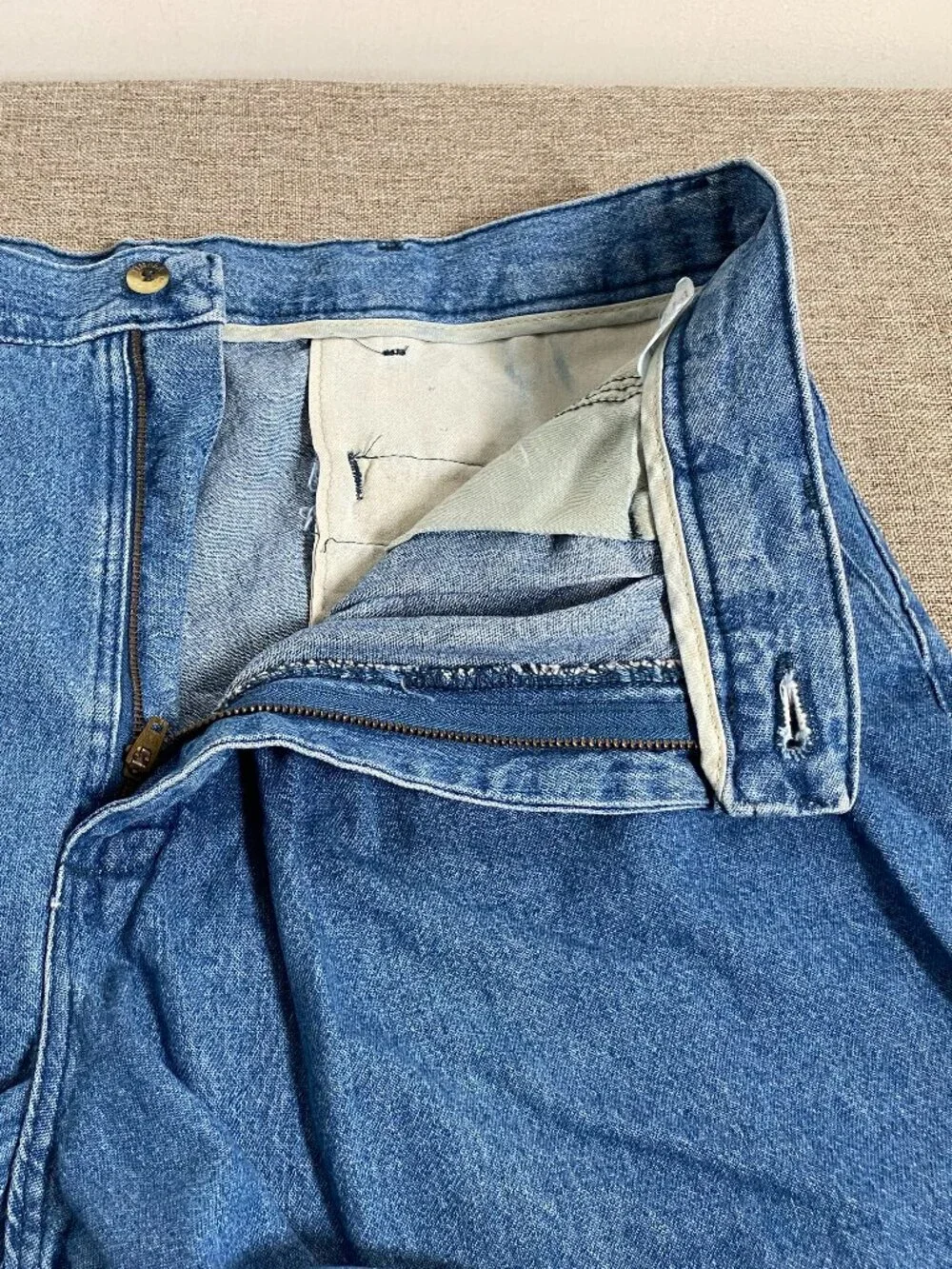 Timbercreek by Wrangler Denim Chino Shorts Men's 34 High Rise Blue Casual